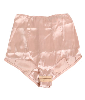 Dolce & Gabbana Pink Acetate High Waist Shorts Panty Underwear
