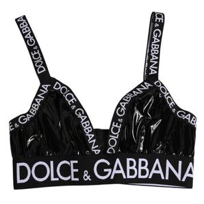 Dolce & Gabbana Black Polyester Soft Cup Brassiere Underwear