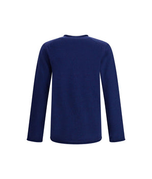 Comme Des Garçons Blue Wool Sweatshirt