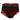 Dolce & Gabbana Black Red Nylon High Waist Girdle Underwear