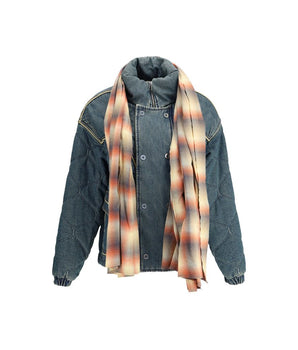 MARBELL Blue Cotton Denim Jacket