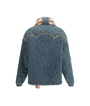 MARBELL Blue Cotton Denim Jacket