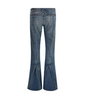 Coperni Blue Polyester Flared Jeans