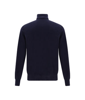 Brunello Cucinelli Blue Cashmere Cashmere Sweater