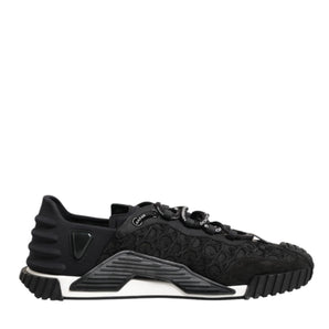 Dolce & Gabbana Black Logo Lace Low Top NS1 Sneaker Shoes