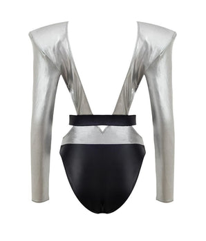 Dolce &amp; Gabbana Gray Viscose One-Piece Swimsuit