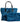 Dolce &amp; Gabbana Blue Fur Logo Plaque Double Handle Shoulder Bag