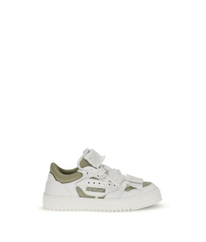 Off-White White Leather Low Top Sneakers