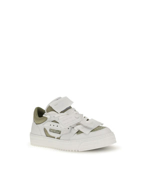 Off-White White Leather Low Top Sneakers