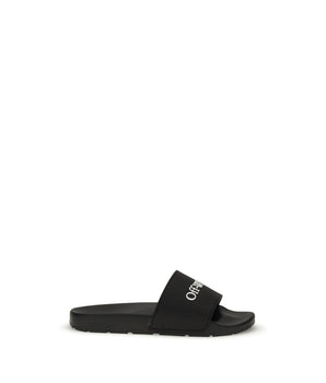 Off-White Black Polyethylene Sandals