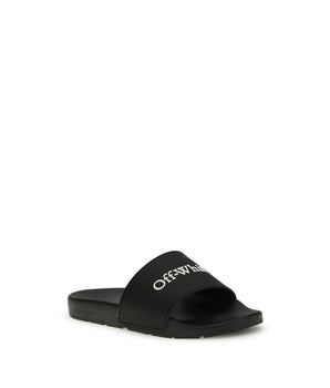 Off-White Black Polyethylene Sandals