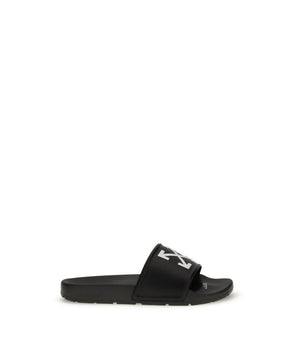 Off-White Black Polyethylene Sandals