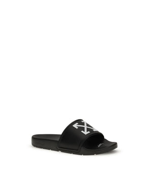 Off-White Black Polyethylene Sandals