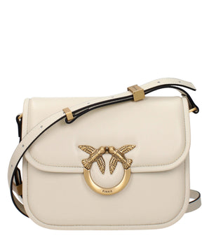 PINKO Beige Leather Crossbody Bag