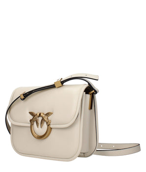 PINKO Beige Leather Crossbody Bag