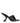 Amina Muaddi Black Leather Stiletto Heel Sandals