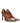 Amina Muaddi Brown Leather High Heel Pumps