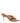 Amina Muaddi Brown Leather Stiletto Heel Sandals