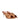 Amina Muaddi Brown Leather Stiletto Heels Sandals