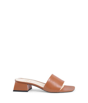 19V69 Italia Brown Leather Flat Sandals