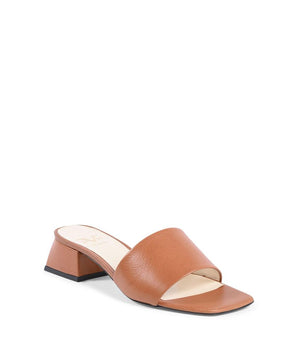 19V69 Italia Brown Leather Flat Sandals