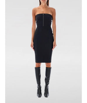 Coperni Black Cotton Casual Dress