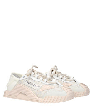 Dolce & Gabbana Gray Fabric Sneakers