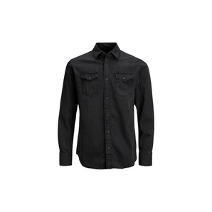 Jack Jones Black Denim Shirt