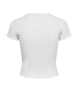 Only White Polyester Clothing