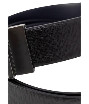 Antony Morato Black Leather Regular Belt