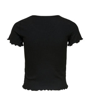 Only Black Polyester T-Shirt