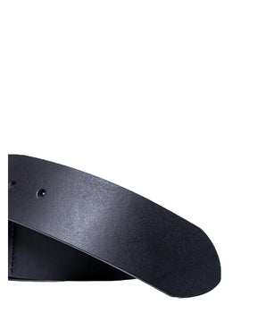 Armani Exchange Black Leather Regular Belt