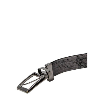 Alviero Martini Prima Classe Black Leather Regular Belt