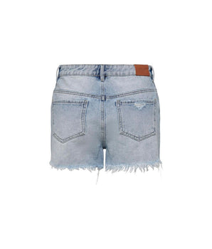 Only Light Blue Cotton Shorts