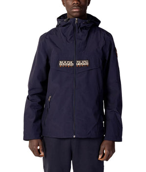 Napapijri Blue Polyester Shell Jacket