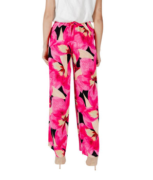 Only Pink Viscose Casual Pants