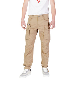 Replay Beige Cotton Relaxed Fit Jeans