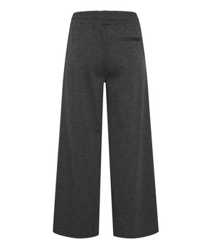 ICHI Gray Recycled Polyester Flared Pants
