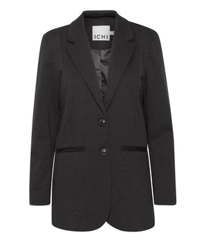 ICHI Black Recycled Polyester Blazer