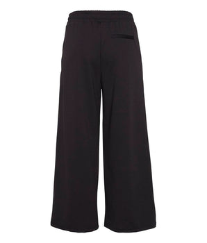 ICHI Black Recycled Polyester Flared Pants