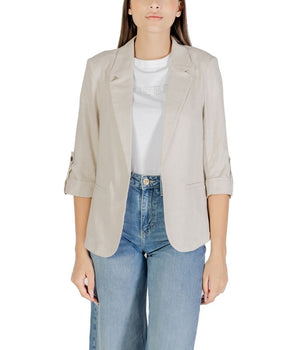 Only Beige Linen Blazer