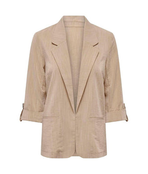 Only Beige Viscose Blazer