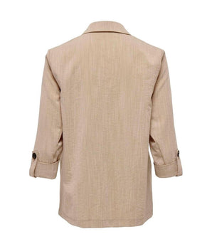Only Beige Viscose Blazer