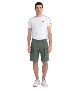 Replay Bicolor Cotton Bermuda Shorts