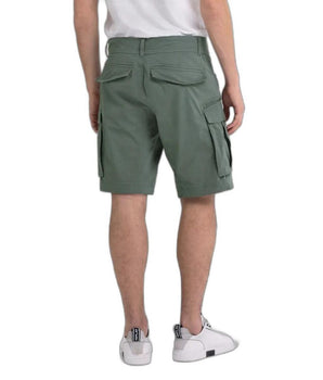 Replay Bicolor Cotton Bermuda Shorts