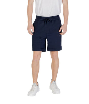 Hugo Boss Blue Cotton Bermuda Shorts
