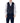 Gianni Lupo Blue Cotton Waistcoat