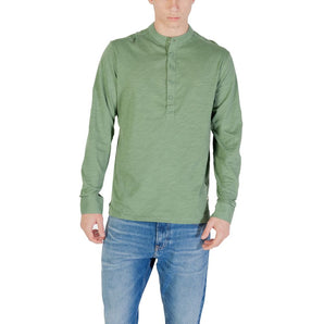 Gianni Lupo Green Cotton Long Sleeve