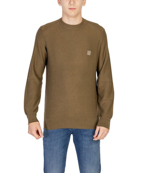 Hugo Boss Green Cotton Sweatshirt
