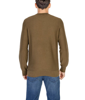 Hugo Boss Green Cotton Sweatshirt